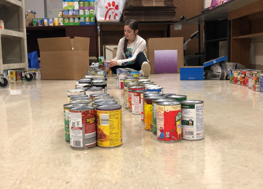 AHS Students Donate 3,838 Cans to Charity
