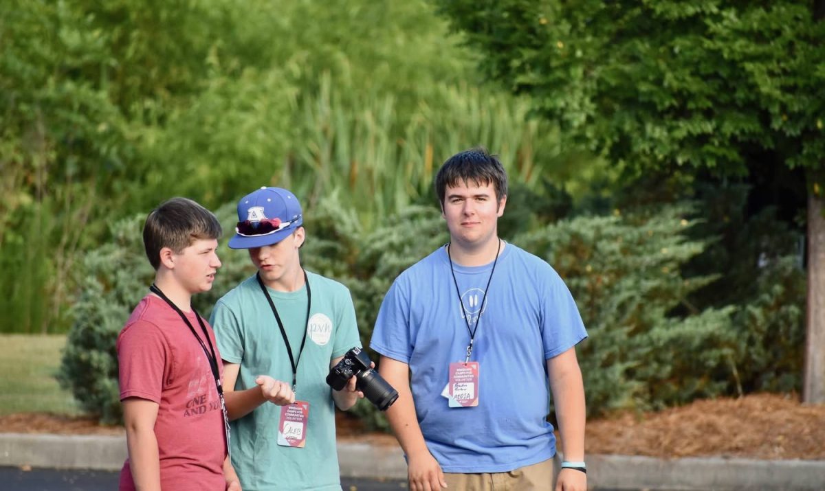 Braden Therber volunteers at Winshape Camps at Pleasant Valley North Baptist Church