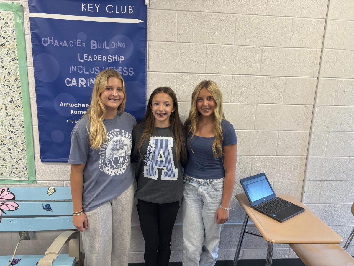 Our Freshmen Homecoming Representatives: Sadie Cooper, Harper Dixon, and Emery Jones