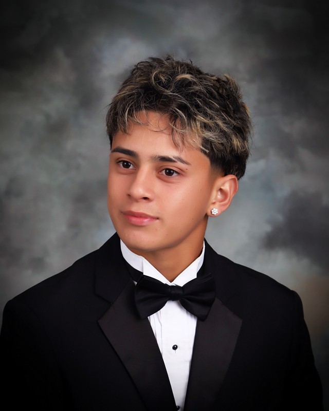 Mikey Aldana's senior picture.
