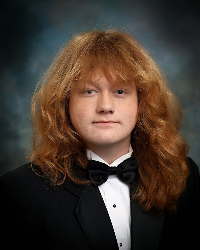 Garrett Bourg's Senior Picture.
